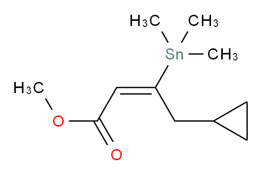 (E)-methyl 4-cyclopropyl-3-(trimethylstannyl)but-2-enoate
