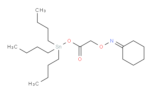 tributylstannyl 2-((cyclohexylideneamino)oxy)acetate
