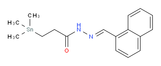 (E)-N'-(萘-1-基亚甲基)-3-(三甲基锡基)丙酰肼