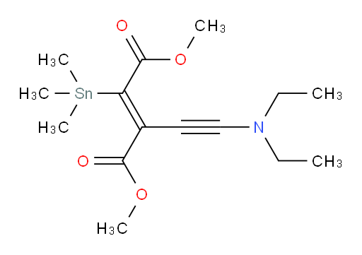 dimethyl 2-((diethylamino)ethynyl)-3-(trimethylstannyl)fumarate