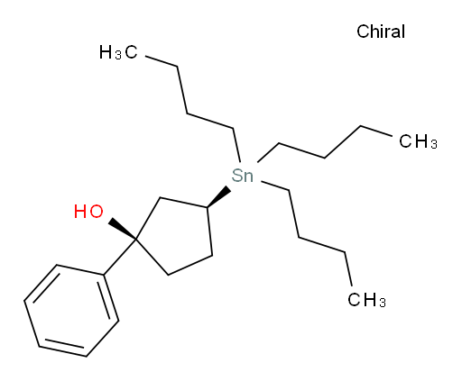 (1R,3S)-1-phenyl-3-(tributylstannyl)cyclopentanol