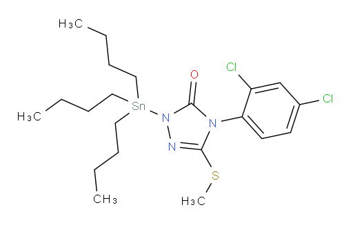 4-(2,4-dichlorophenyl)-3-(methylthio)-1-(tributylstannyl)-1H-1,2,4-triazol-5(4H)-one
