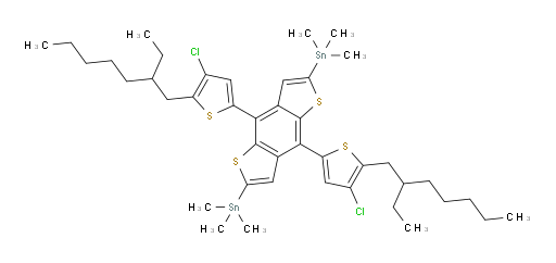 (4,8-双(4-氯-5-(2-乙基庚基)噻吩-2-基)苯并[1,2-b:4,5-b']二噻吩-2,6-二基)双(三甲基锡烷)