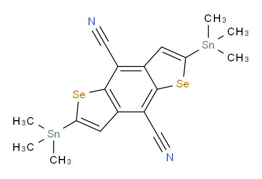 2,6-bis(trimethylstannyl)benzo[1,2-b:4,5-b']bis(selenophene)-4,8-dicarbonitrile