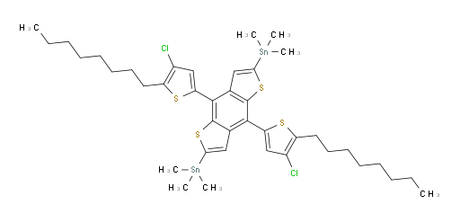 (4,8-bis(4-chloro-5-octylthiophen-2-yl)benzo[1,2-b:4,5-b']dithiophene-2,6-diyl)bis(trimethylstannane)