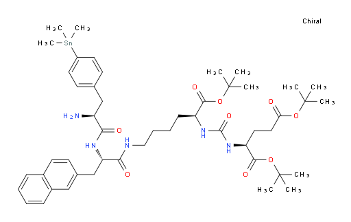 (3S,7S,14S,17S)-tri-tert-butyl 17-amino-14-(naphthalen-2-ylmethyl)-5,13,16-trioxo-18-(4-(trimethylstannyl)phenyl)-4,6,12,15-tetraazaoctadecane-1,3,7-tricarboxylate
