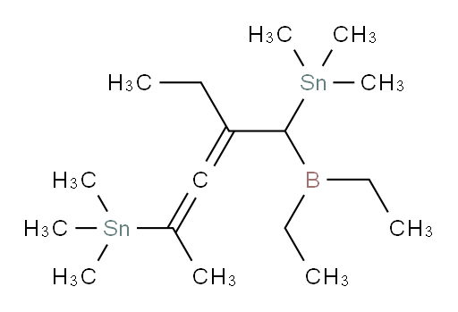 (1-(diethylboryl)-2-ethylpenta-2,3-diene-1,4-diyl)bis(trimethylstannane)
