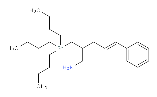 (E)-5-phenyl-2-((tributylstannyl)methyl)pent-4-en-1-amine