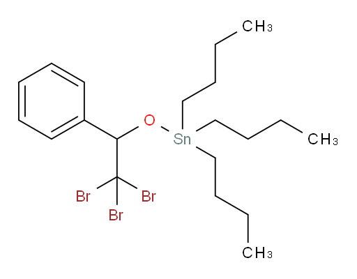tributyl(2,2,2-tribromo-1-phenylethoxy)stannane
