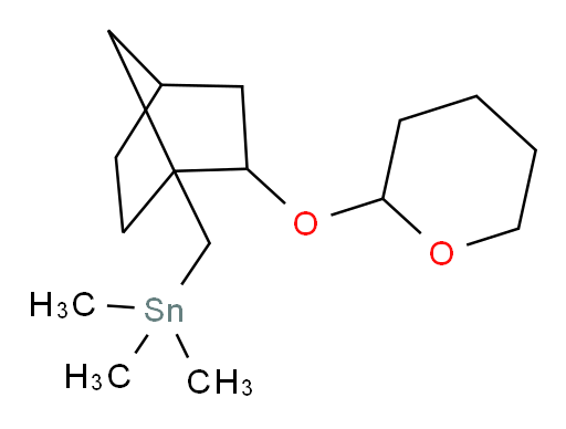 trimethyl((2-((tetrahydro-2H-pyran-2-yl)oxy)bicyclo[2.2.1]heptan-1-yl)methyl)stannane