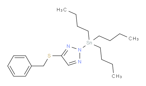 4-(benzylthio)-2-(tributylstannyl)-2H-1,2,3-triazole