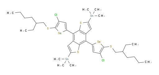 (4,8-bis(4-chloro-5-((2-ethylhexyl)thio)selenophen-2-yl)benzo[1,2-b:4,5-b']dithiophene-2,6-diyl)bis(trimethylstannane)