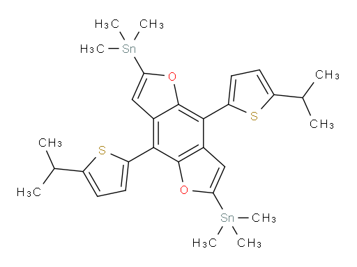 (4,8-双(5-异丙基噻吩-2-基)苯并[1,2-b:4,5-b']二呋喃-2,6-二基)双(三甲基锡烷)