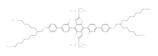 (4,8-bis(3-fluoro-4'-((2-hexyldecyl)oxy)-[1,1'-biphenyl]-4-yl)benzo[1,2-b:4,5-b']dithiophene-2,6-diyl)bis(trimethylstannane)