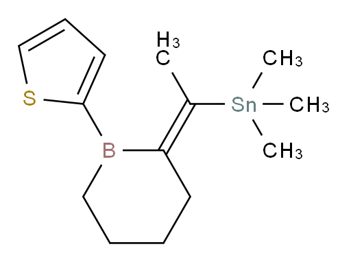 (Z)-trimethyl(1-(1-(thiophen-2-yl)borinan-2-ylidene)ethyl)stannane