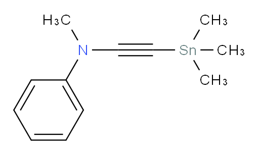 N-methyl-N-((trimethylstannyl)ethynyl)aniline