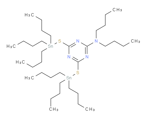 N,N-二丁基-4,6-双((三丁基锡基)硫基)-1,3,5-三嗪-2-胺