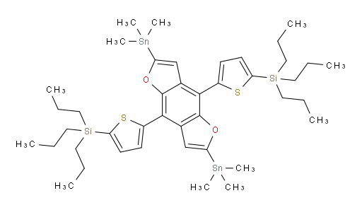 (5,5'-(2,6-bis(trimethylstannyl)benzo[1,2-b:4,5-b']difuran-4,8-diyl)bis(thiophene-5,2-diyl))bis(tripropylsilane)