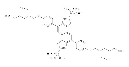 (5,10-bis(4-((2-ethylhexyl)thio)phenyl)naphtho[1,2-b:5,6-b']dithiophene-2,7-diyl)bis(trimethylstannane)