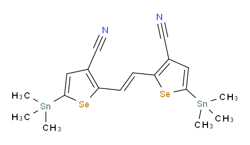 (E)-2,2'-(ethene-1,2-diyl)bis(5-(trimethylstannyl)selenophene-3-carbonitrile)