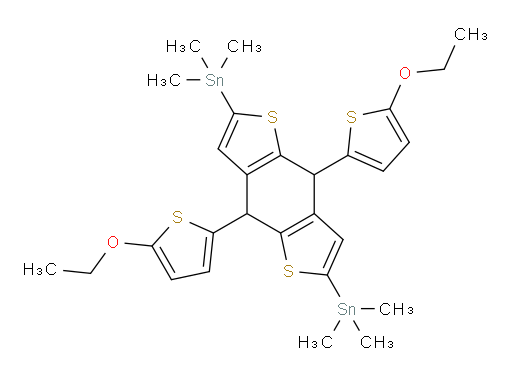 (4,8-bis(5-ethoxythiophen-2-yl)-4,8-dihydrobenzo[1,2-b:4,5-b']dithiophene-2,6-diyl)bis(trimethylstannane)