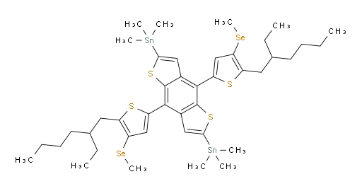 (4,8-bis(5-(2-ethylhexyl)-4-(methylselanyl)thiophen-2-yl)benzo[1,2-b:4,5-b']dithiophene-2,6-diyl)bis(trimethylstannane)