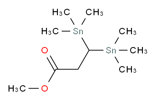 methyl 3,3-bis(trimethylstannyl)propanoate