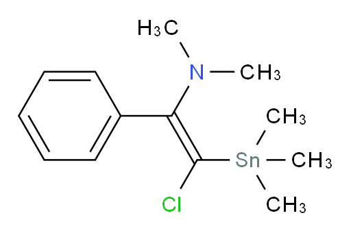 (Z)-2-chloro-N,N-dimethyl-1-phenyl-2-(trimethylstannyl)ethenamine