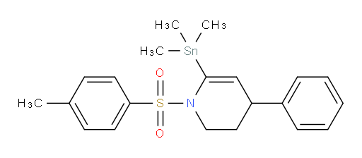 4-苯基-1-对甲苯磺酰基-6-(三甲基锡基)-1,2,3,4-四氢吡啶