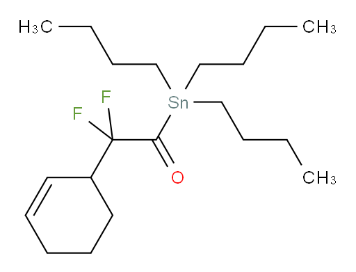2-(环己-2-烯-1-基)-2,2-二氟-1-(三丁基锡基)乙酮