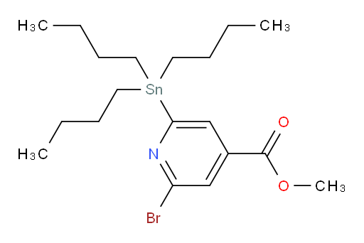 methyl 2-bromo-6-(tributylstannyl)isonicotinate
