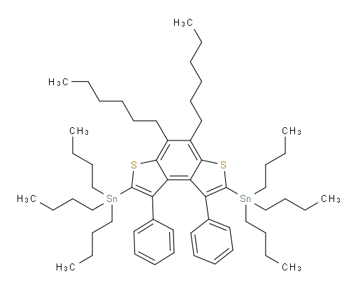 (4,5-二己基-1,8-二苯基苯并[1,2-b:4,3-b']二噻吩-2,7-二基)双(三丁基锡烷)