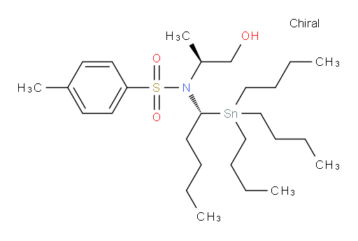 N-((S)-1-hydroxypropan-2-yl)-4-methyl-N-((R)-1-(tributylstannyl)pentyl)benzenesulfonamide