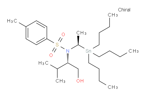 N-((S)-1-hydroxy-3-methylbutan-2-yl)-4-methyl-N-((R)-1-(tributylstannyl)ethyl)benzenesulfonamide
