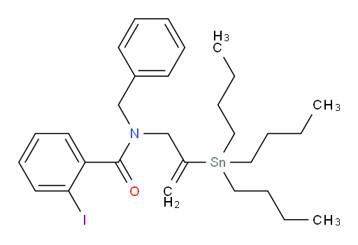 N-苄基-2-碘-N-(2-(三丁基锡基)烯丙基)苯甲酰胺