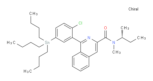 (R)-N-(sec-butyl)-1-(2-chloro-5-(tributylstannyl)phenyl)-N-methylisoquinoline-3-carboxamide
