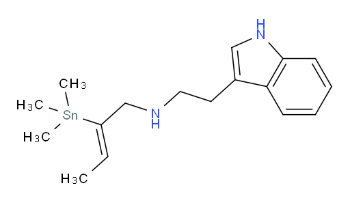 (Z)-N-(2-(1H-indol-3-yl)ethyl)-2-(trimethylstannyl)but-2-en-1-amine