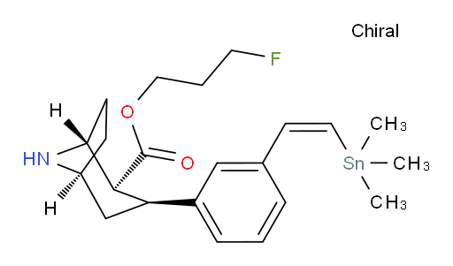 (1R,2S,3S,5S)-3-fluoropropyl 3-(3-((Z)-2-(trimethylstannyl)vinyl)phenyl)-8-azabicyclo[3.2.1]octane-2-carboxylate