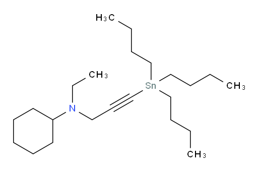 N-ethyl-N-(3-(tributylstannyl)prop-2-yn-1-yl)cyclohexanamine