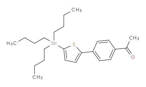 1-(4-(5-(tributylstannyl)thiophen-2-yl)phenyl)ethanone