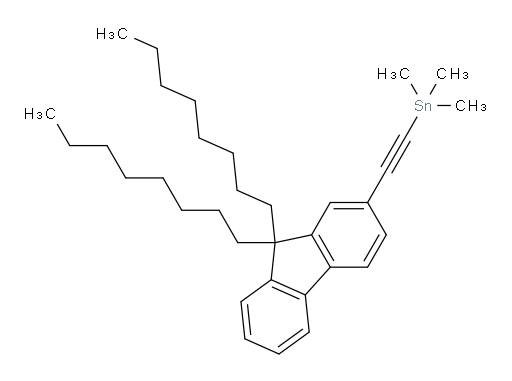 ((9,9-dioctyl-9H-fluoren-2-yl)ethynyl)trimethylstannane