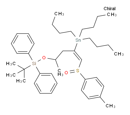 tert-butyldiphenyl(((E)-5-((R)-p-tolylsulfinyl)-4-(tributylstannyl)pent-4-en-2-yl)oxy)silane