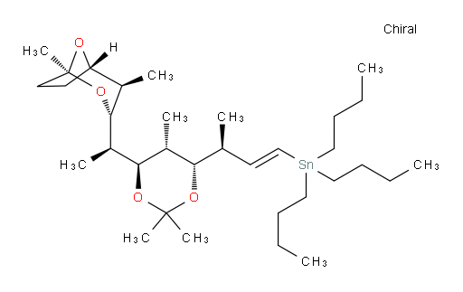 tributyl((S,E)-3-((4S,5R,6R)-6-((R)-1-((1S,3R,4R,5S)-1,4-dimethyl-2,8-dioxabicyclo[3.2.1]octan-3-yl)ethyl)-2,2,5-trimethyl-1,3-dioxan-4-yl)but-1-en-1-yl)stannane
