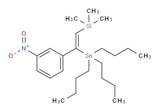 (Z)-三甲基(2-(3-硝基苯基)-2-(三丁基锡基)乙烯基)硅烷