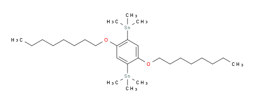 (2,5-bis(octyloxy)-1,4-phenylene)bis(trimethylstannane)