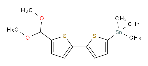 (5'-(dimethoxymethyl)-[2,2'-bithiophen]-5-yl)trimethylstannane