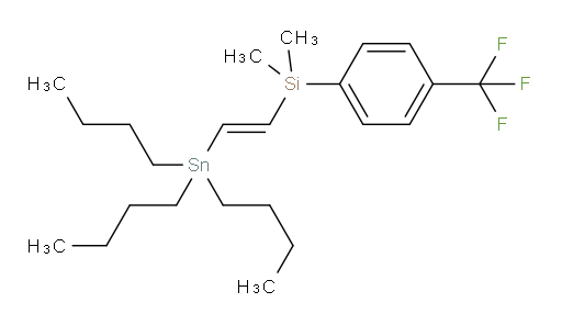 (E)-dimethyl(2-(tributylstannyl)vinyl)(4-(trifluoromethyl)phenyl)silane