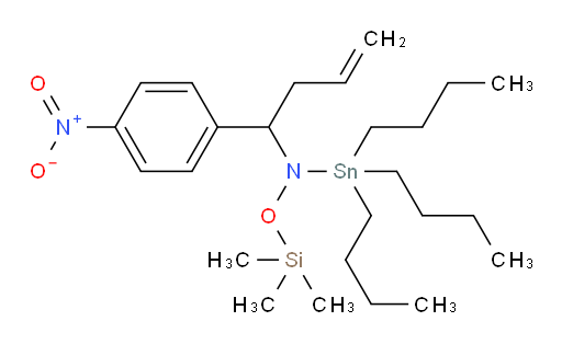 N-(1-(4-nitrophenyl)but-3-en-1-yl)-N-(tributylstannyl)-O-(trimethylsilyl)hydroxylamine