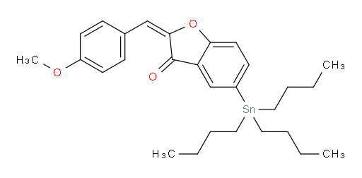 (E)-2-(4-methoxybenzylidene)-5-(tributylstannyl)benzofuran-3(2H)-one