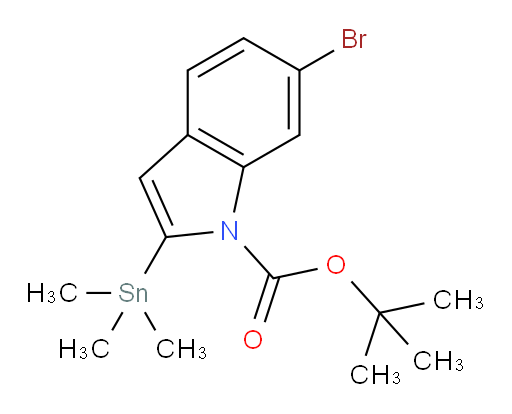 tert-butyl 6-bromo-2-(trimethylstannyl)-1H-indole-1-carboxylate